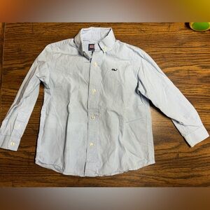 Vineyard Vines boys light blue checkered button down dress shirt 2T B1G1 50% off